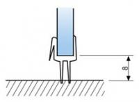 L-2906, Упл. профиль ПВХ черный ORB, для стекла 8 мм, L=2200 мм