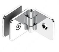 L-2547, Коннектор L-образный регулируемый стена-стекло, хром полированный PSS