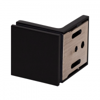 Коннектор Milano Original, стена-стекло 90° (Чёрный мат) (megla)