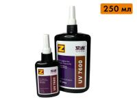 УФ клей Zigoo 7600 стекло-металл (стекло, дерево, камень, керамика), кристально-прозрачный, объем 250 мл (альт. Bohle 682-T)