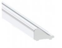 L-2967A Алюминиевый порог для душевой кабины 15,2x9,2x2490 мм, хром полированный