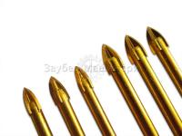 Сверла по керамограниту (перо, диаметром 4 мм) с 4-мя лезвиями, под дрель