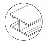ZM-213, Упл. профиль для душевых кабин ПВХ прозрачный, для стекла 8 мм, L=2200 мм