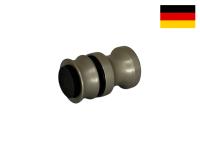 05013 55 Ручка кноб с резиновым торцом, сатинированный никель, 35 мм, Германия