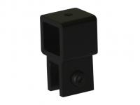 L-2743, Держатель стекла сквозной, черный мат