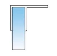 PS-13-8MM Упл. профиль ПВХ прозрачный, для стекла 8 мм, L=2200 мм