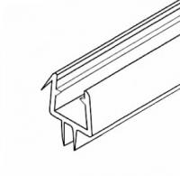 ZM-206, Упл. профиль для душевых перегородок ПВХ прозрачный, для стекла 8 мм, L=2200 мм