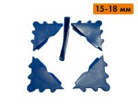 (Премиум) Защитные уголки для стекла, зеркал, металла, дерева, толщиной от 15 до 18 мм (упаковка 100 шт)