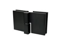 L-5204L Петля стекло-стекло 180°, с открытием наружу и автоподъемом, черный мат