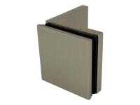 07490 55 Коннектор Milano Original, стена-стекло 90°, сатинированный никель, Германия