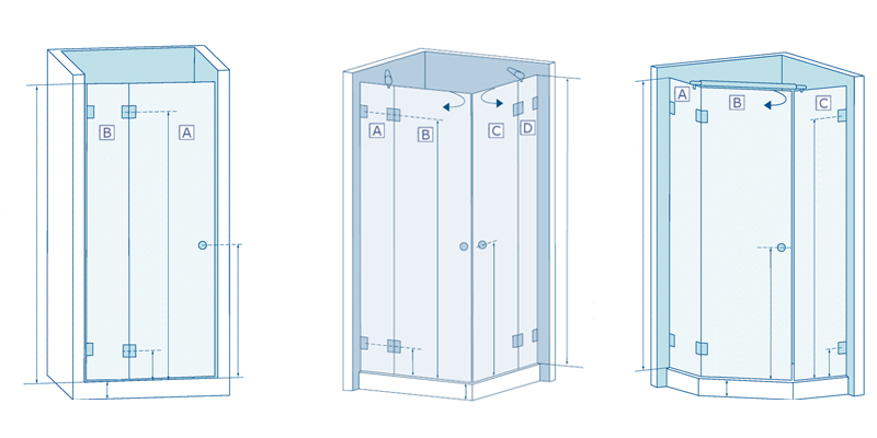 Закажите проект душевой кабины из стекла