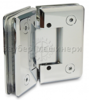 [ZM-302C] Петля душевая из латуни с регулир. 0 полож. (стекло-стекло 135°)