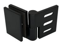 07196 81 Коннектор Milano Pur, стена-стекло 45° – 180° (с регулируемым углом), черный матовый, Германия