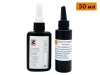 УФ клей Zigoo 601 с активатором, стекло-металл, для склейки без УФ ламп, объем 50 мл