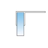 L-2914-25, Упл. профиль ПВХ прозрачный, для стекла 8 мм, L=2200 мм
