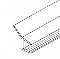 ZM-203, Упл. профиль для душевой кабины ПВХ прозрачный, для стекла 8 мм, L=2200 мм