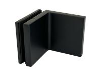 07490 65 Коннектор Milano Original, стена-стекло 90°, черный матовый, Германия