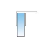 L-2914-14, Упл. профиль ПВХ прозрачный, для стекла 8 мм, L=2200 мм