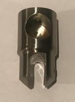 ZM-914A, Держатель стекла торцевой, цвет матовый хром SC