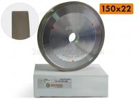(Премиум) 150x22 FE "прямой", алмазные периферийные сплошные круги для стекла