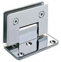 [ZM-305A] Петля душевая (монтаж стена-стекло 90°), цвет полированный хром CP