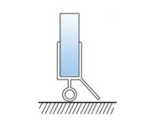 L-2913, Упл. профиль ПВХ черный ORB, для стекла 8 мм, L=2200 мм