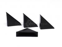 Черные защитные пластиковые уголки для стекла 10 мм (упаковка 100 шт)