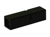 L-2745, Соединитель труба-труба, с произвольным углом 90°-180°, черный мат