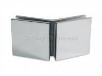 ZM-746, Коннектор стекло-стекло 135°, цвет полированный хром CP