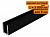 П образный алюминиевый профиль для стекла 8 мм, L=3000 мм, черный матовый