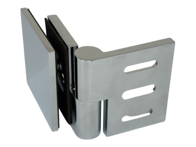 07195 31 Коннектор Milano Pur, стена-стекло 45° – 180° (с регулируемым углом), полированный хром, Германия