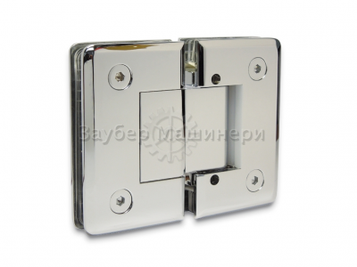 [ZM-303C] Петля душевая из латуни с регулир. 0 полож. (монтаж стекло-стекло 180°)