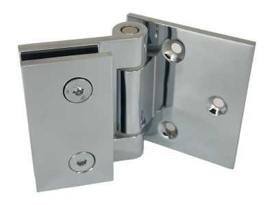 06410 31 Петля Wellness, стена-стекло 90°, открытие наружу, полированный хром, Гармания