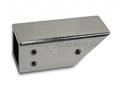 L-2742-45°, Соединитель труба - стена, угол 45°, хром полированный