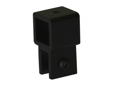 L-2743, Держатель стекла сквозной, черный мат