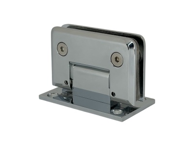 5219114 Петля Barcelona стекло/стена 90* с регулировкой, Т-образная с фаской, 8-12мм, полированный хром