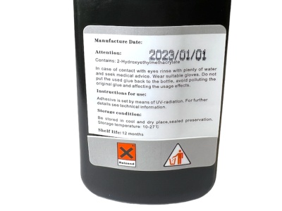 УФ клей Zigoo 7300 стекло-пластик (FHOTR, FET, FVC, ABS, FC, AFET), кристально-прозрачный, объем 50 мл