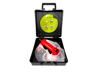 Присоска пластиковая одинарная с подкачкой, для плоских материалов, г/п до 100 кг, в чемодане