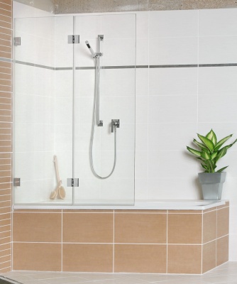 06410 31 Петля Wellness, стена-стекло 90°, открытие наружу, полированный хром, Гармания