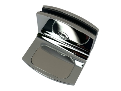 06860 31 Коннектор Atlantica стена-стекло 90° (с крышкой), полированный хром, Германия