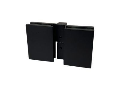 L-5204L Петля стекло-стекло 180°, с открытием наружу и автоподъемом, черный мат