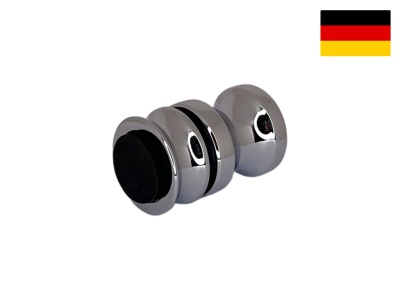 05013 31 Ручка кноб с резиновым торцом, полированный хром, 35 мм, Германия