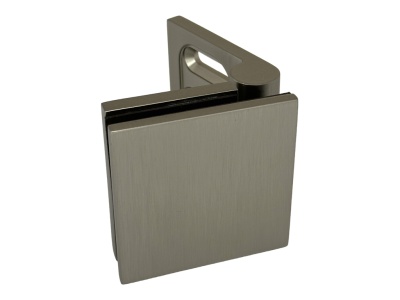 07195 55 Коннектор Milano Pur, стена-стекло 45° – 180° (с регулируемым углом), сатинированный никель, Германия