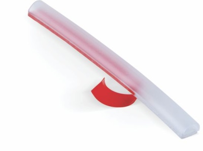 PS-44M-A, Упл. профиль ПВХ прозрачный с клеевым слоем, для стекла 8 мм, L=2500 мм