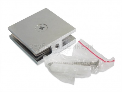 ZM-741-1, Коннектор стена-стекло, цвет полированный хром CP