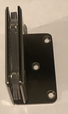 [ZM-305] Петля душевая L-образная (стена-стекло 90°), цвет матовый хром SC