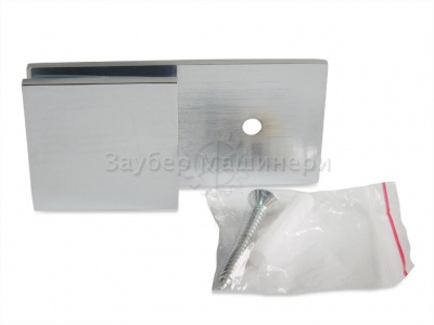 ZM-743, Коннектор стена-стекло 180°, цвет полированный хром CP