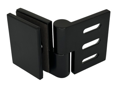 07196 81 Коннектор Milano Pur, стена-стекло 45° – 180° (с регулируемым углом), черный матовый, Германия