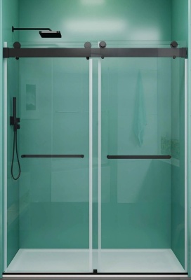 S018-180° Комплект фурнитуры для прямой раздвижной душевой кабины две двери