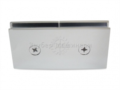 ZM-744, Коннектор стекло-стекло 180°, цвет полированный хром CP